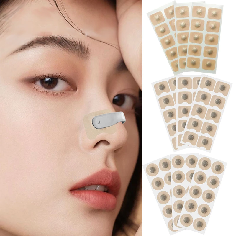 30/60/90pcs Boost Oxygen Intake breathing nasal dilator band breathable magnetic nose strips magnet Anti Snoring Nose StripsSMZH - Image 5